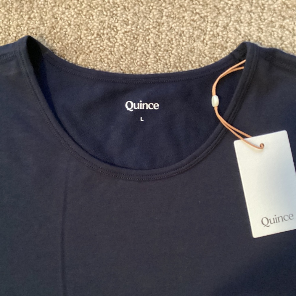 Quince Curve Crewneck Tee NWT NWT - image 2